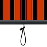 vidaXL Store roulant d'extérieur 80x250 cm Orange et marron