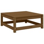 vidaXL Repose-pied de jardin 70x70x30cm marron miel bois de pin solide
