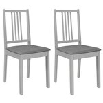 vidaXL Mobilier de salle à manger 3 Pièces MDF Gris