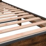 vidaXL Cadre de lit sans matelas chêne fumé 75x190 cm