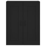 vidaXL Armoire murale noir 69 5x34x90 cm bois d'ingénierie