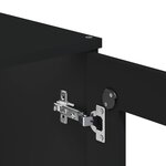 vidaXL Dessus pour buffet VIKEN noir bois d'ingénierie