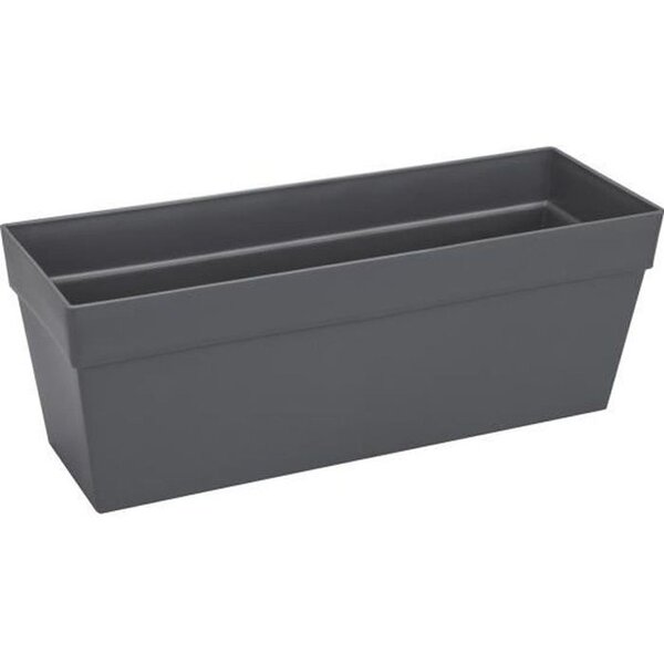 Bac à fleurs balconniere Loft Urban - 50 cm - Gris anthracite