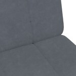 vidaXL Canapé-lit à 2 places avec repose-pied gris foncé velours