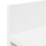 vidaXL Porte-manteau mural Blanc 60 x 10.5 x 18 cm Bois d'ingénierie