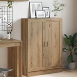 vidaXL Bibliothèque chêne artisanal 82 5x30 5x115 cm bois d'ingénierie