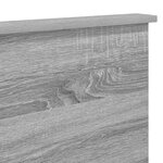 vidaXL Tête de lit Gris Sonoma 150 cm Bois d'ingénierie