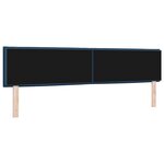 vidaXL Tête de lit LED avec bandes LED Bleu 200 cm tissu