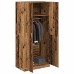 vidaXL Garde-robe vieux bois 80x52x180 cm bois d'ingénierie