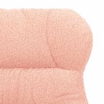 vidaXL fauteuil Rose 69 x 74 x 93 cm Tissu Sherpa