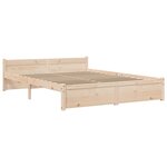vidaXL Cadre de lit sans matelas bois massif 140x190 cm