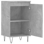 vidaXL Buffets 2 Pièces gris béton 40x35x70 cm bois d'ingénierie