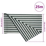 vidaXL Filet brise-vue vert et blanc 1 2x25 m PEHD 75 g/m²