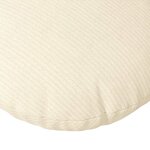 vidaXL Coussins de siège 2 Pièces Crème Ø 80 cm Tissu en velours côtelé