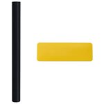 vidaXL Film de fenêtre statique Noir 90 x 2000 cm PVC