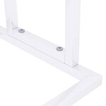vidaXL Porte-serviettes sur pied Blanc 48x24x78 5 cm Fer