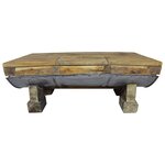 vidaXL Table basse bois de récupération mélangé 90x50x35 cm