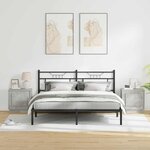 vidaXL Cabinet de chevet 2 Pièces Gris béton 44 x 34 5 x 45 cm