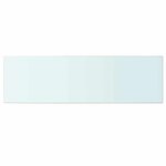 vidaXL Panneaux d'étagère 2 Pièces Verre Transparent 100 x 30 cm