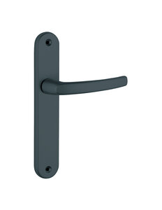 THIRARD - Ensemble de poignées pour porte intérieure Sultane sans trou carré 7mm entr'axes 195mm anthracite - THIRARD