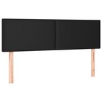 vidaXL Tête de lit à LED Noir 144x5x78/88 cm Similicuir