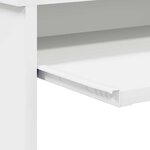 vidaXL Bureau avec étagère Blanc 106 x 40 x 88.5 cm Bois d'ingénierie