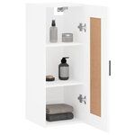 vidaXL Armoire murale blanc 34 5x34x90 cm bois d'ingénierie