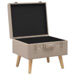 Tabouret de rangement 40 x 33 x 33 cm beige tissu 02_0021226