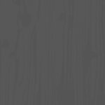 vidaXL Cadre de lit sans matelas gris 200x200 cm bois massif