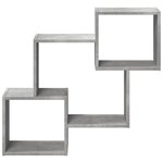 vidaXL Armoire murale 78x18x71 cm gris béton bois d'ingénierie