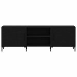 Meuble TV vidaXL Noir Chêne 150x30x50 cm Bois d'ingénierie
