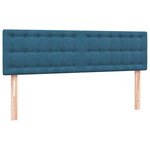 vidaXL Sommier à lattes de lit et matelas bleu foncé 160x210cm velours