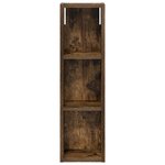 vidaXL Armoire murale de salle de bain Chêne Fumé 20 x 14 x 70 cm