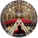 Pièce de monnaie en Argent 1 Dollar g 31.1 (1 oz) Millésime 2025 HABEMUS PAPAM