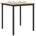 vidaXL Table de salle à manger / Table de repas MÉTAL