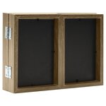 vidaXL Cadre photo dépliable Marron clair 22x15 cm+2x(10x15 cm)