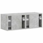 vidaXL Meuble TV mural 2 Pièces Béton 60 x 31 x 29.5 cm Bois d'ingénierie