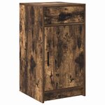 vidaXL Table de Toilette avec tiroir 2 Pièces Marron 40 x 41 x 75 cm