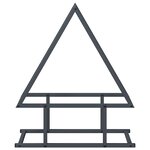 vidaXL Portant de bois chauffage anthracite 50x25x60 cm