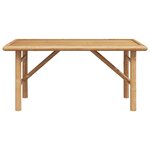 vidaXL Table basse Marron 90 x 50 x 43 cm Bambou