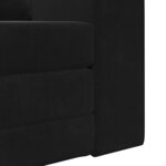 vidaXL Canapé-Lit Noir 98 x 71 x 83 cm Velours