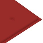 vidaXL Banc de jardin pliable avec coussin 118 cm Bambou