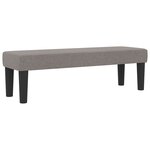 vidaXL Lit à Ressorts avec Matelas & Banc Taupe 140x200 cm Tissu