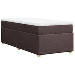 vidaXL Sommier à lattes de lit avec matelas Marron foncé 90x190 cm