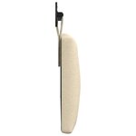 vidaXL Tête de lit suspendue Crème Tissu