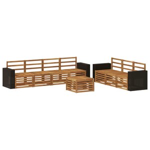 vidaXL Ensembles de canapés 8 pc Bois d'Acacia Massif