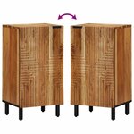 vidaXL Buffet avec étagère Marron 40 x 33 x 75 cm Bois d'acacia massif