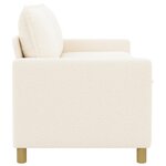 vidaXL Canapé Crème 156 x 81 x 87 5 cm Tissu