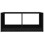 vidaXL Table basse noir 75x50x33 5 cm bois de pin massif