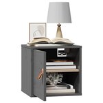 vidaXL Armoire murale Gris 31 5x30x30 cm Bois de pin massif